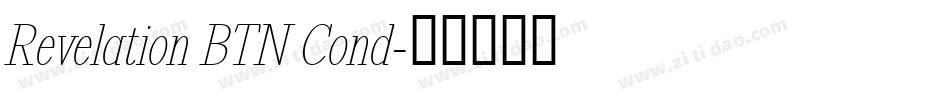 Revelation BTN Cond字体转换